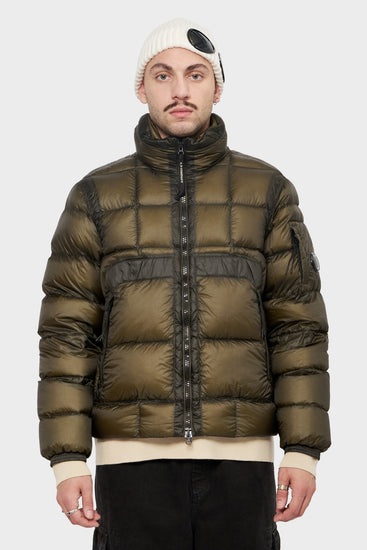 meskie#@Kurtka HOODED SHORT DOWN zielona