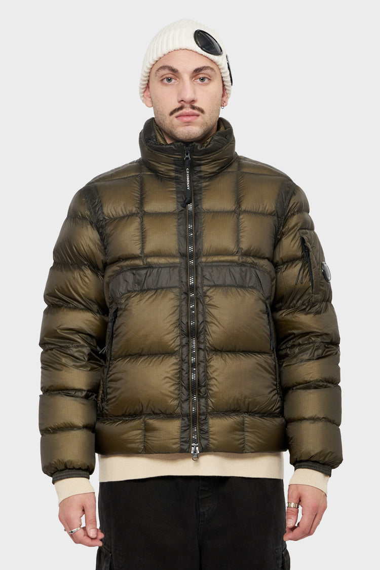 meskie#@Kurtka HOODED SHORT DOWN zielona