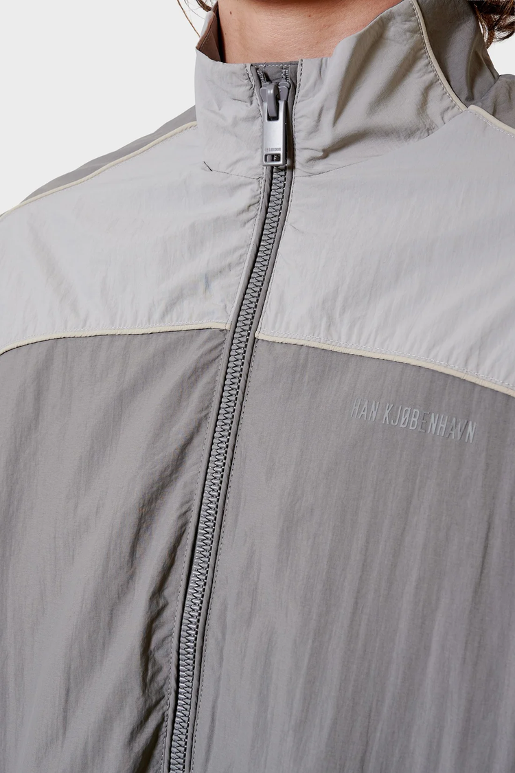 PANELLED jacket gray