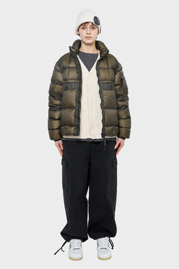 damskie#@Kurtka HOODED SHORT DOWN zielona