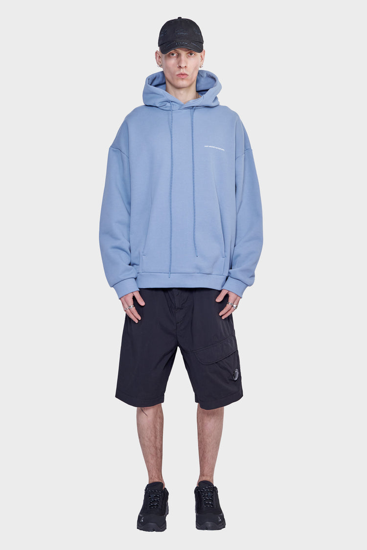 meskie#@Bluza HOODIE RIGHT niebieska