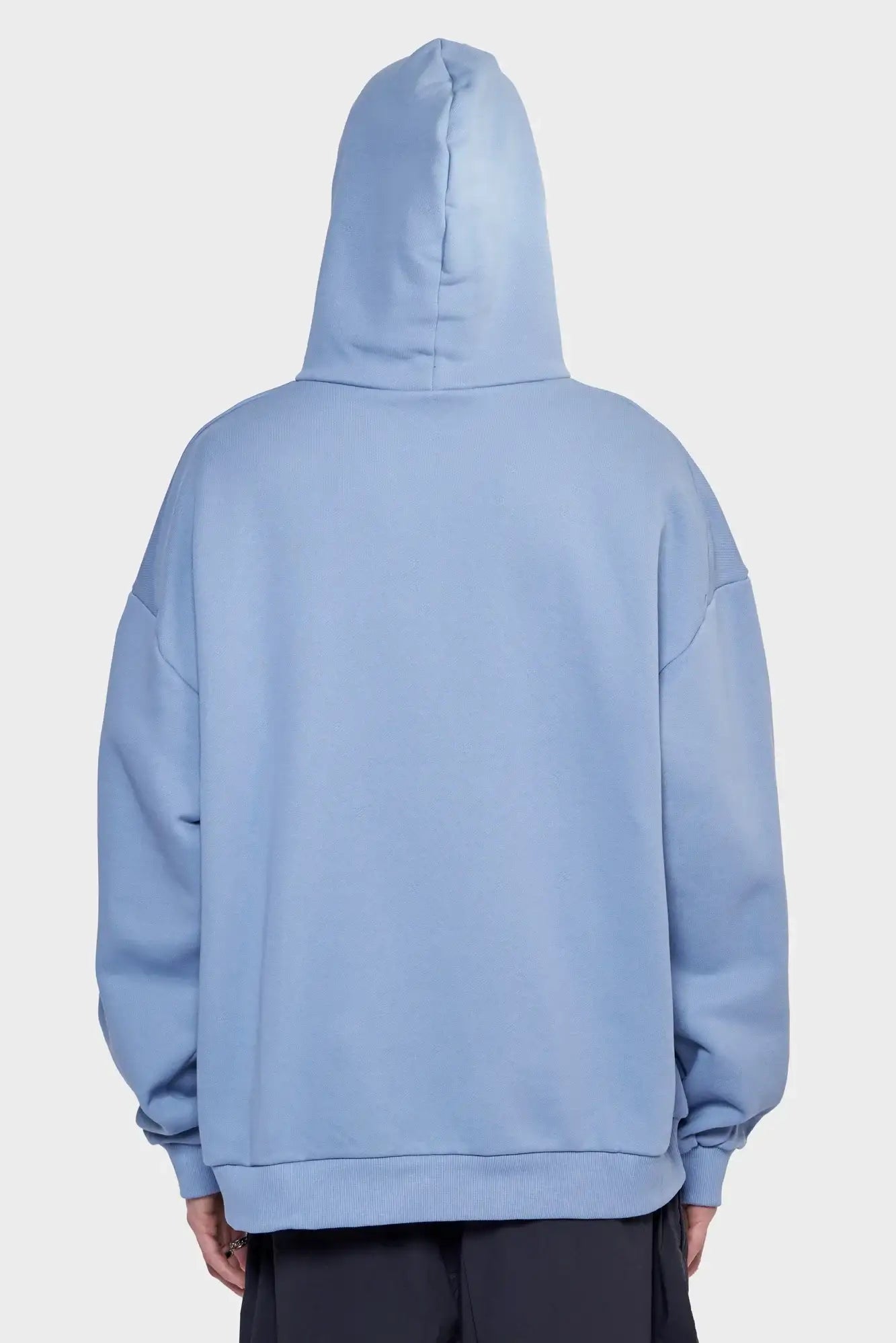 meskie#@Bluza HOODIE RIGHT niebieska