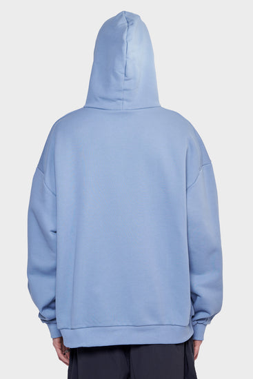 meskie#@Bluza HOODIE RIGHT niebieska