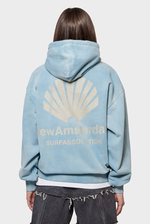 damskie#@Bluza LOGO HOODIE SWEATER niebieska