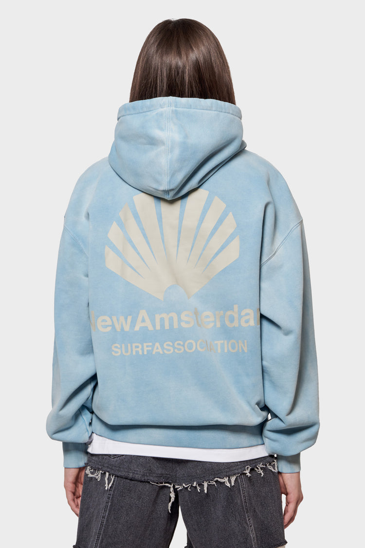 damskie#@Bluza LOGO HOODIE SWEATER niebieska