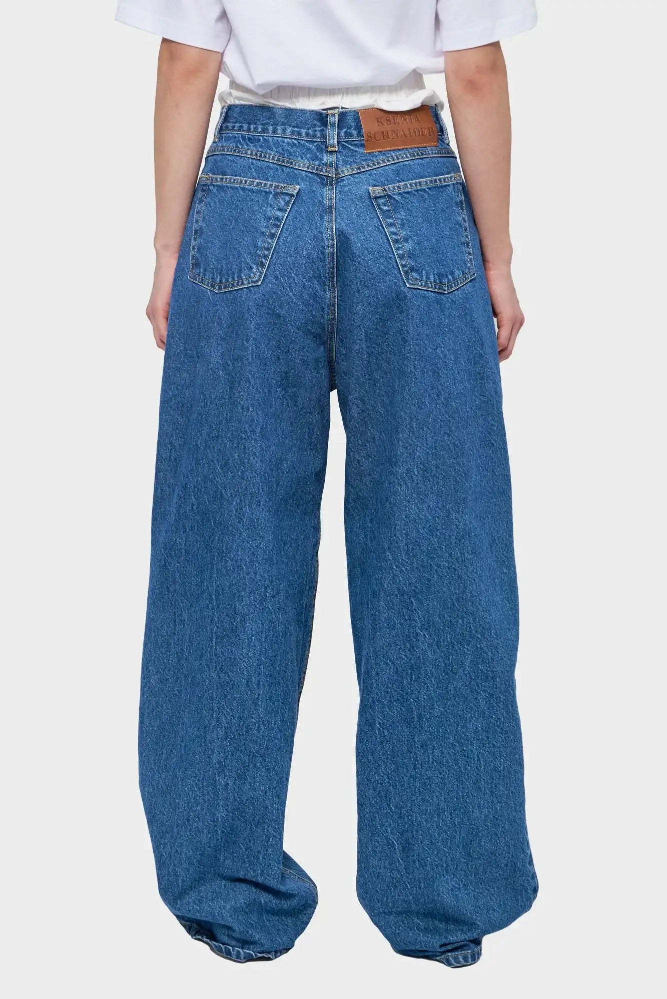 BOXER WIDE JEANS blue/white