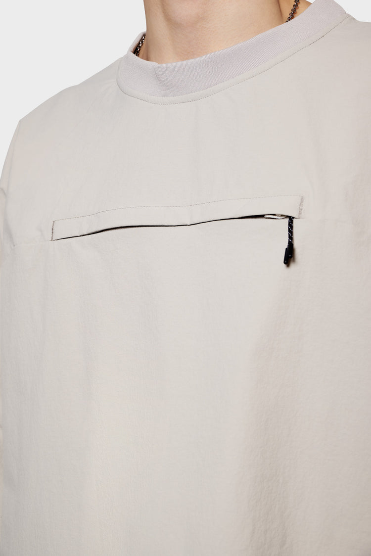 Koszulka WOVEN T-SHIRT szara