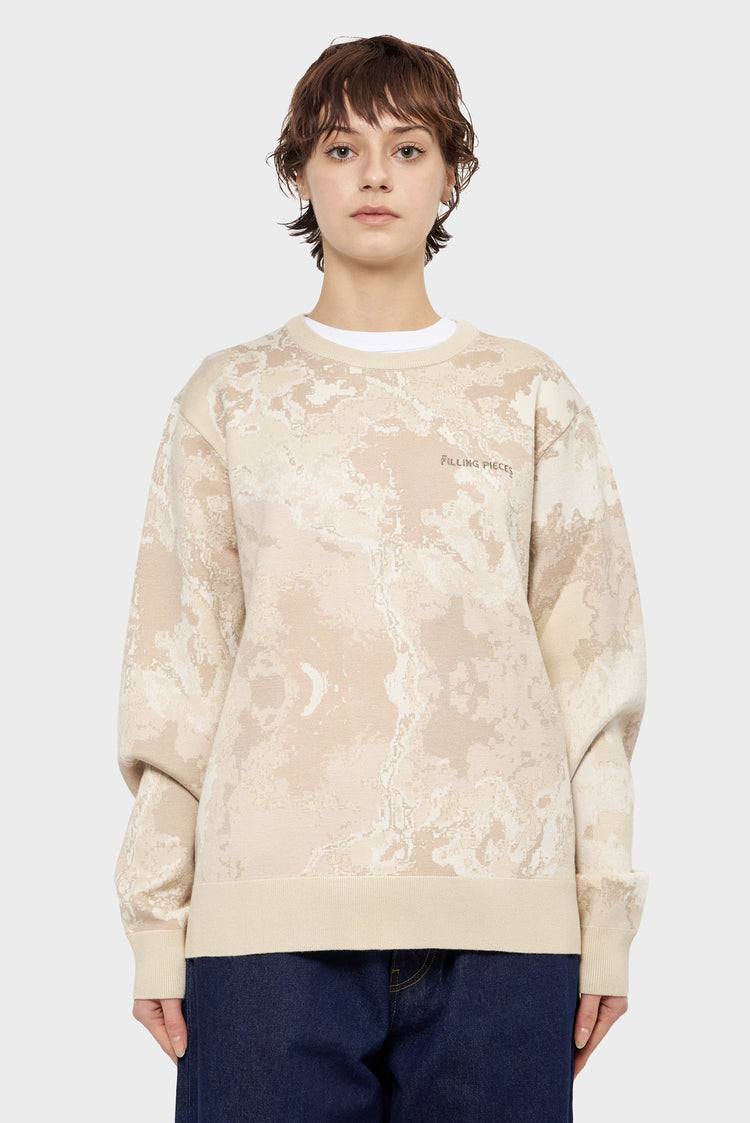 damskie#@Sweter KNIT beżowy