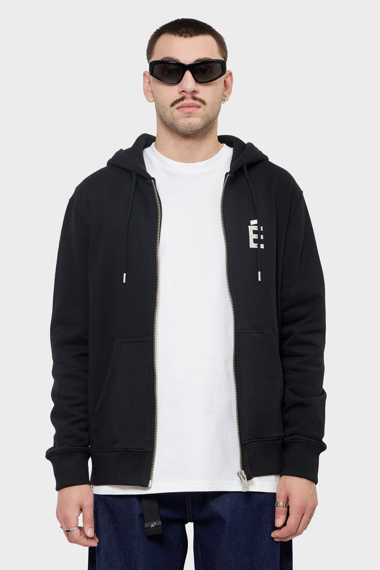 meskie#@Bluza REGULAR ZIP E czarna