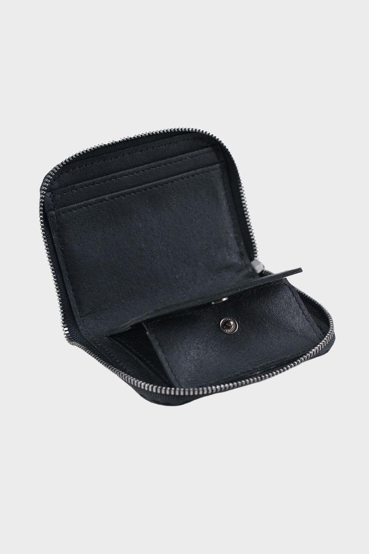 WALLET & PURSE ZIPPERED black wallet