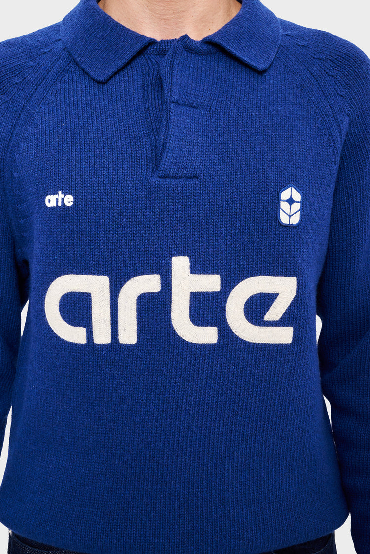 FOOTBALL KNIT sweater blue