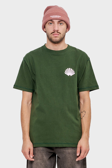 meskie#@Koszulka LOGO TEE KOMBU zielona