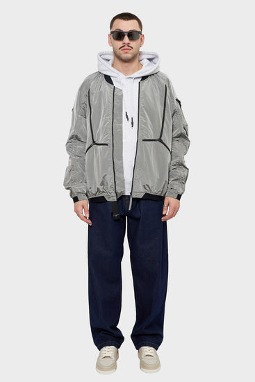meskie#@Kurtka TRIANGLE BOMBER szara