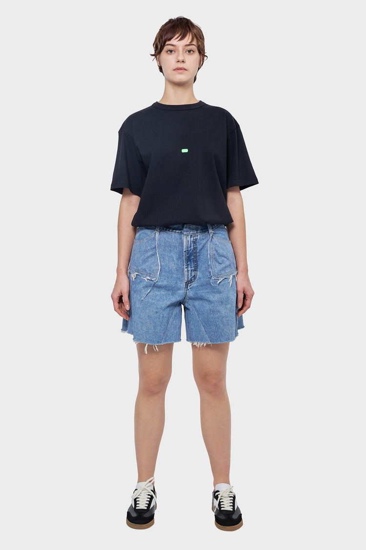 DENIM SHORT shorts blue