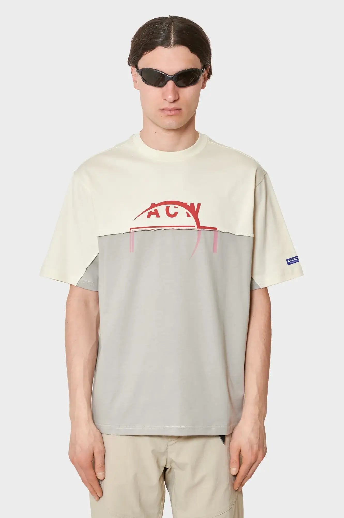 meskie#@Koszulka SPLIT LOGO T-SHIRT multikolorowa