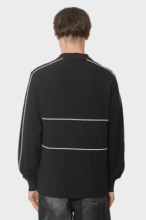 meskie#@Longsleeve LOGO LS POLO SHIRT czarny