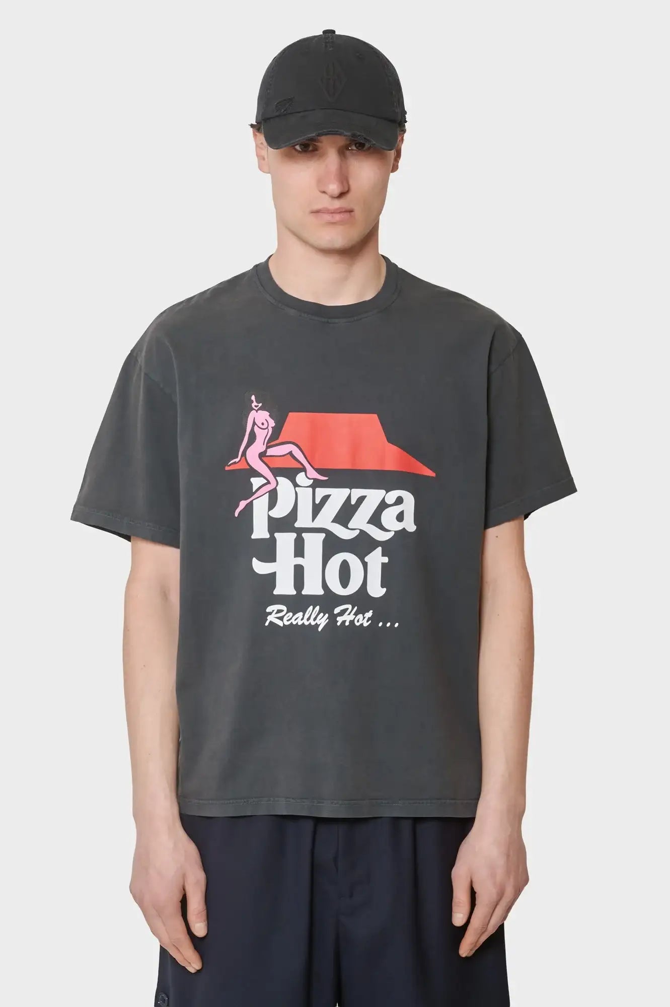 meskie#@Koszulka Pizza Hot czarna