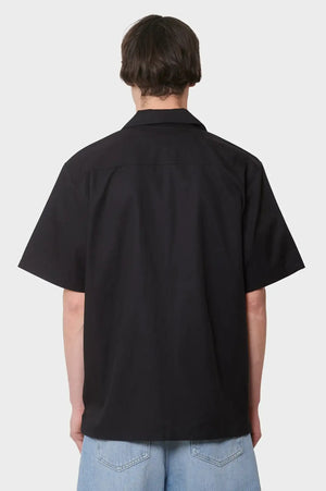 meskie#@Koszula S/S Signet Shirt czarna