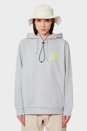 Bluza RUNNING MAN HOODED SWEATSHIRT szara