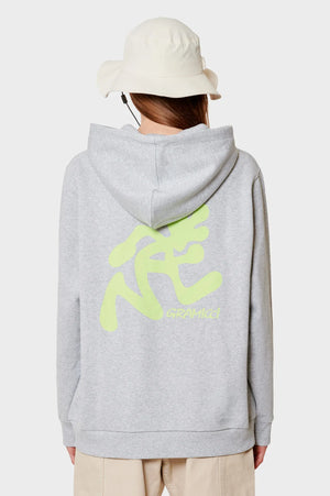 damskie#@Bluza RUNNING MAN HOODED SWEATSHIRT szara