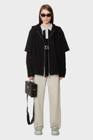 damskie#@Bluza HOODED SHIRT czarna