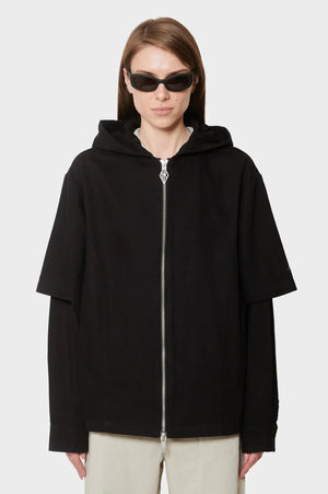 Bluza HOODED SHIRT czarna