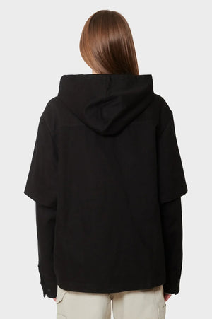 Bluza HOODED SHIRT czarna
