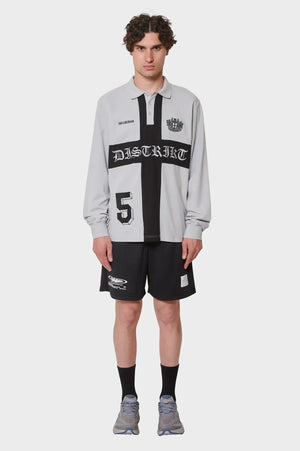 Longsleeve DISTRIKT POLO LS szare