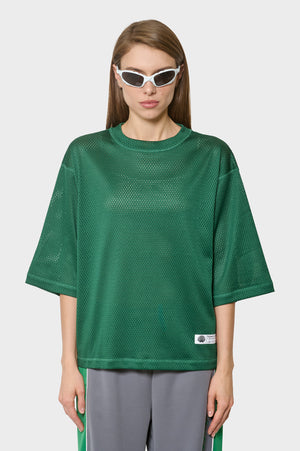 damskie#@Koszulka MESH JERSEY zielona