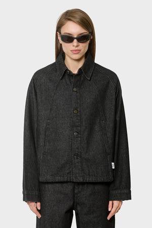 damskie#@Kurtka DENIM OVERSHIRT czarna