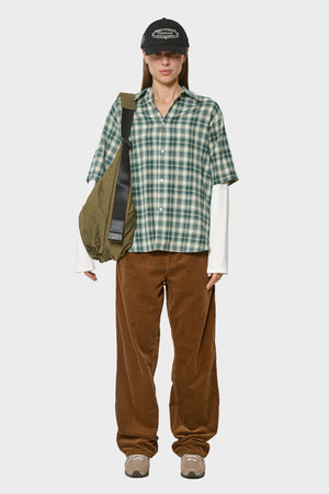 damskie#@Koszula DOUBLE LAYER SHIRT zielona
