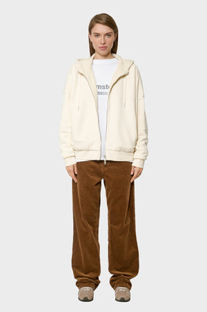 damskie#@Kurtka DOUBLE LAYERED HOODIE kremowa