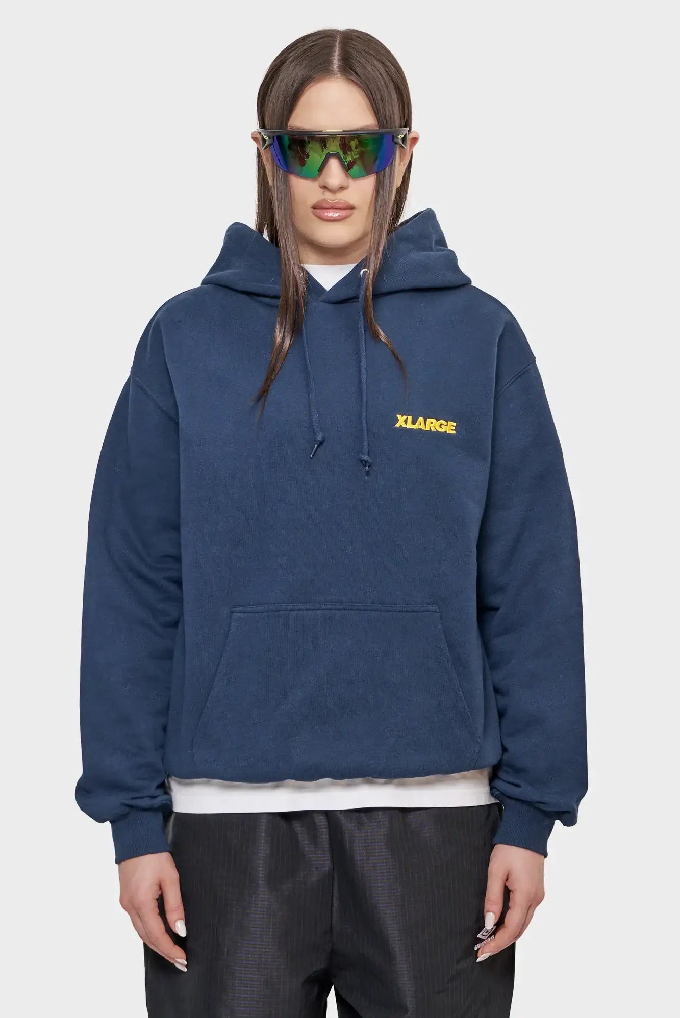 Bluza CHENILLE SLANTED OG PULLOVER granatowa