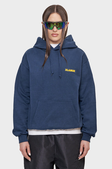 damskie#@Bluza CHENILLE SLANTED OG PULLOVER granatowa