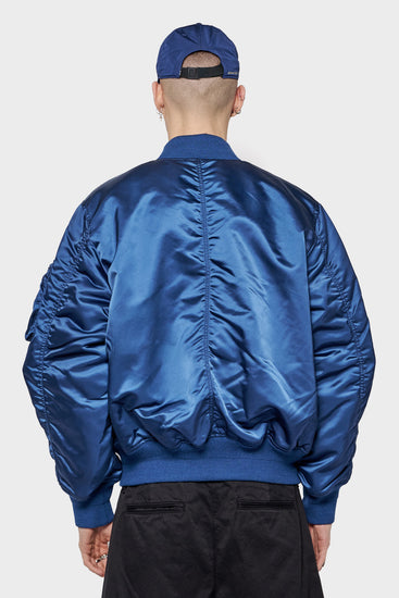 meskie#@Kurtka NYLON BOMBER granatowa