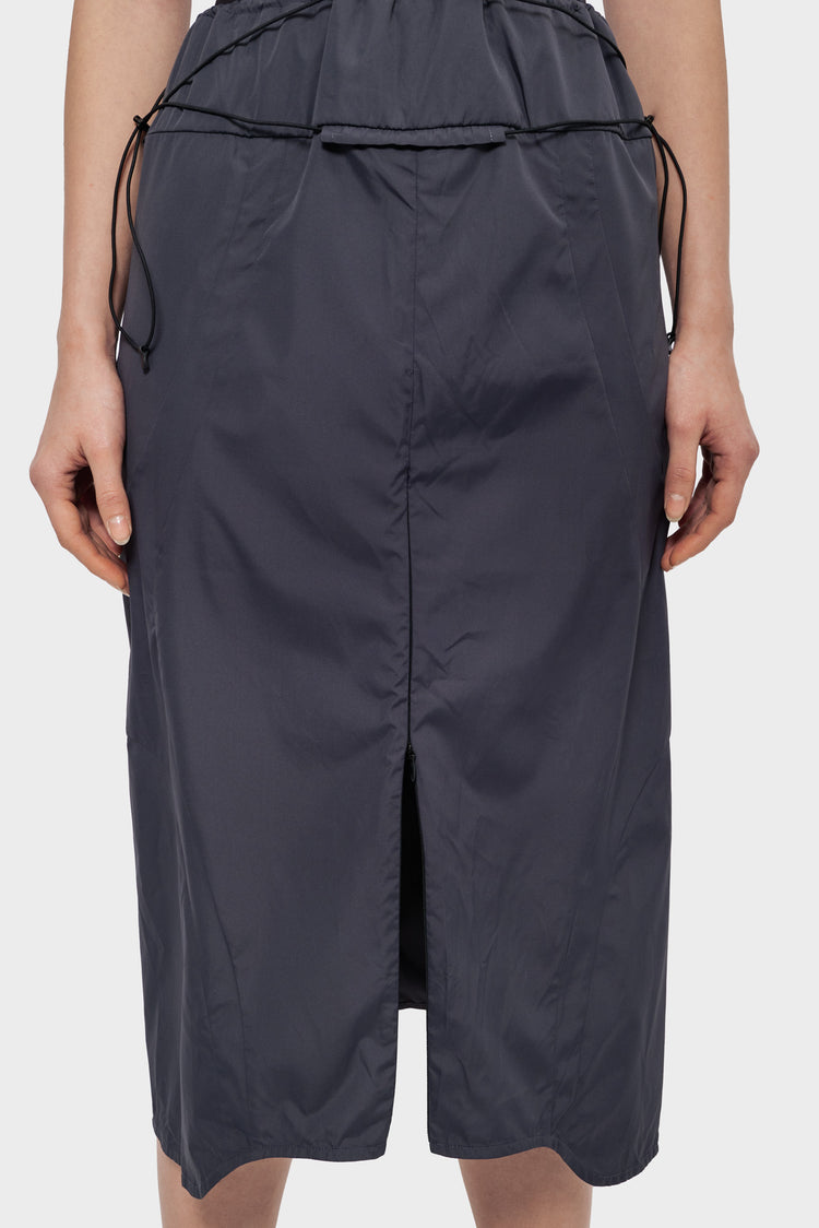 Spódnica SKIRT LONG SHELL ciemnoszara