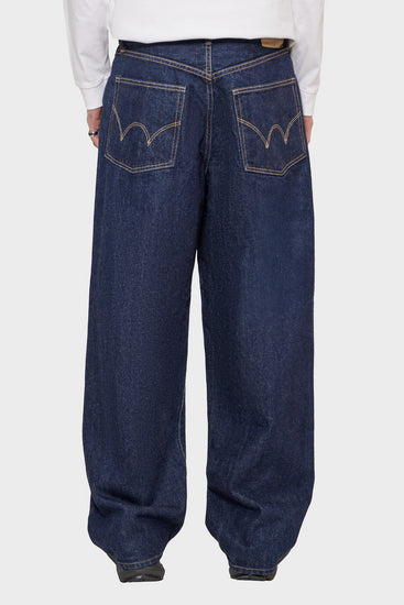 meskie#@Spodnie WIDE PANT granatowe