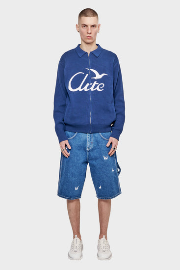 meskie#@Sweter BIRD LOGO granatowy