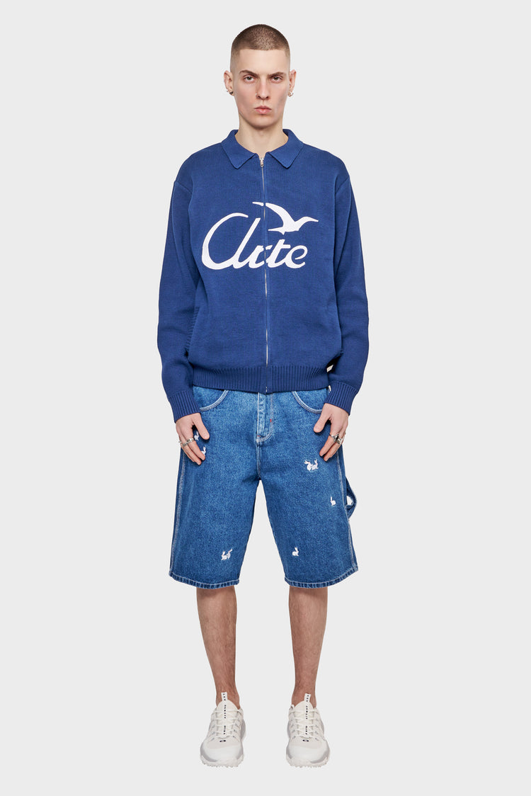 meskie#@Sweter BIRD LOGO granatowy