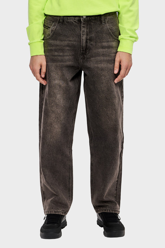 meskie#@Spodnie 252 DENIM czarne