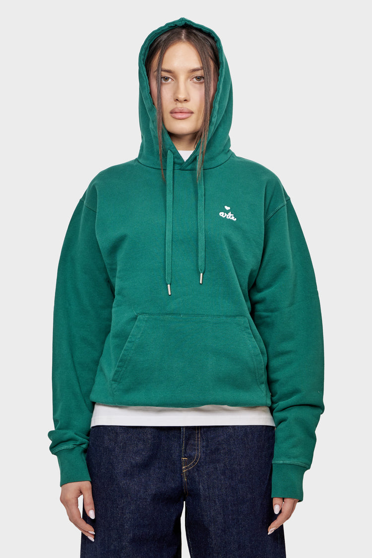 damskie#@Bluza HEART LOGO HOODIE zielona