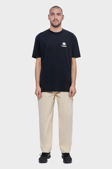 meskie#@Koszulka LOGO TOURIST TEE czarna