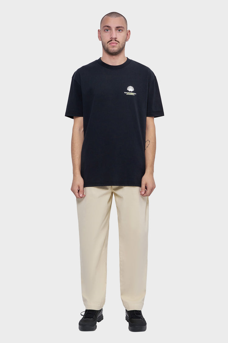 meskie#@Koszulka LOGO TOURIST TEE czarna