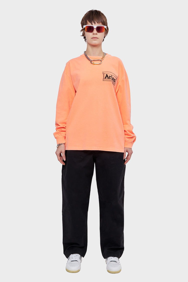 damskie#@Longsleeve TEMPLE FLUORO pomarańczowy