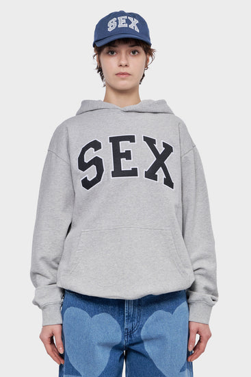damskie#@Bluza SEX HOODIE szara