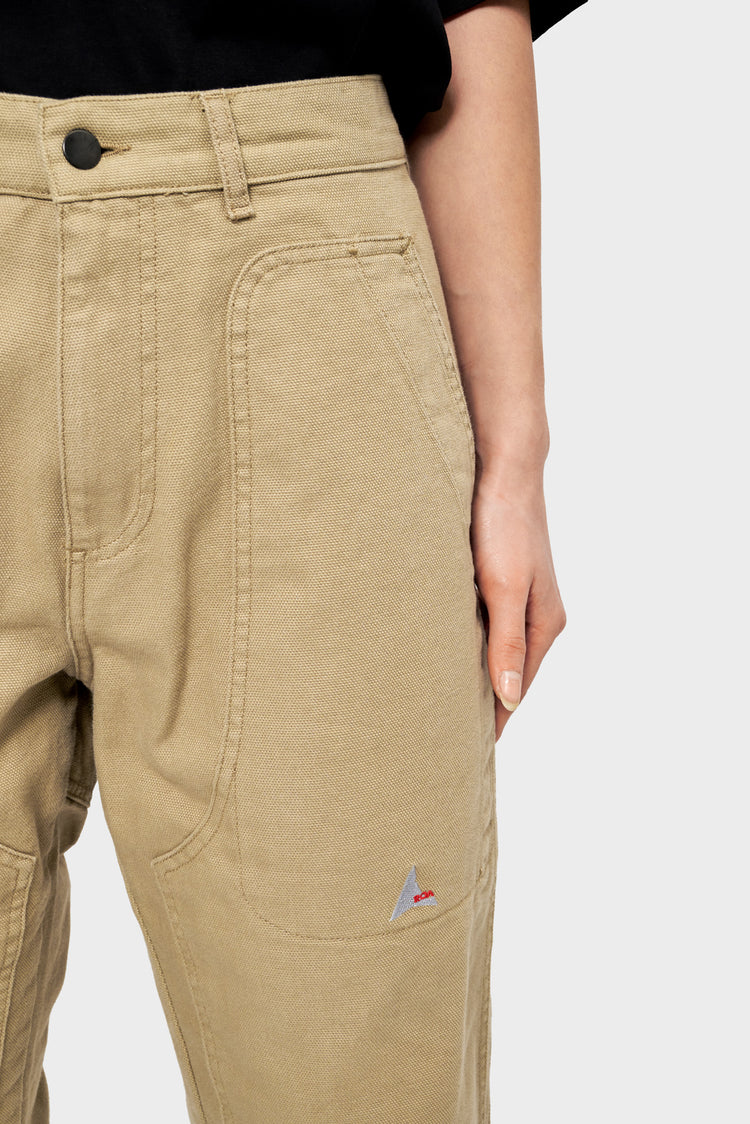 CANVAS COTTON trousers olive