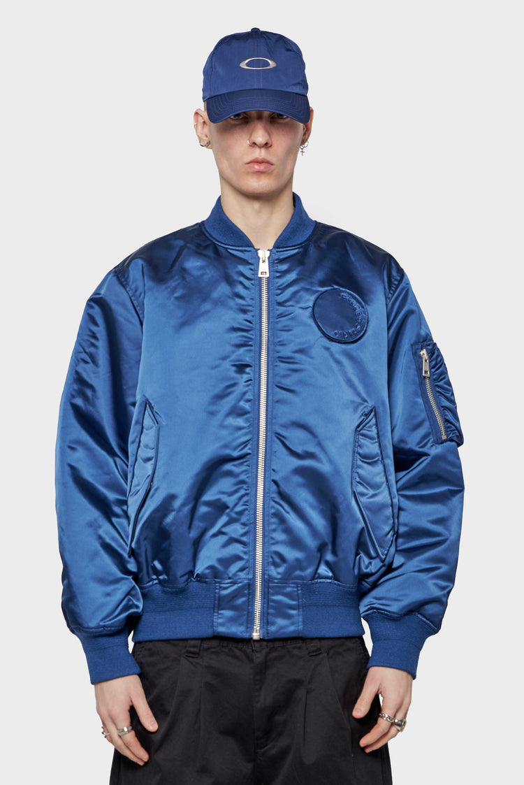 meskie#@Kurtka NYLON BOMBER granatowa
