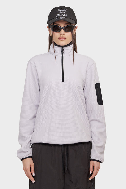 TOBA QUARTER ZIP sweatshirt gray