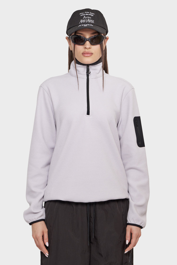 TOBA QUARTER ZIP sweatshirt gray