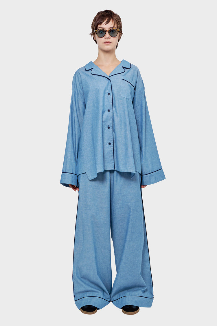 DENIM SHIRT light blue shirt